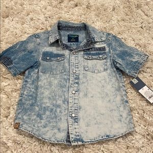 Toddler Oshkosh Jean Short Sleeve Button Down